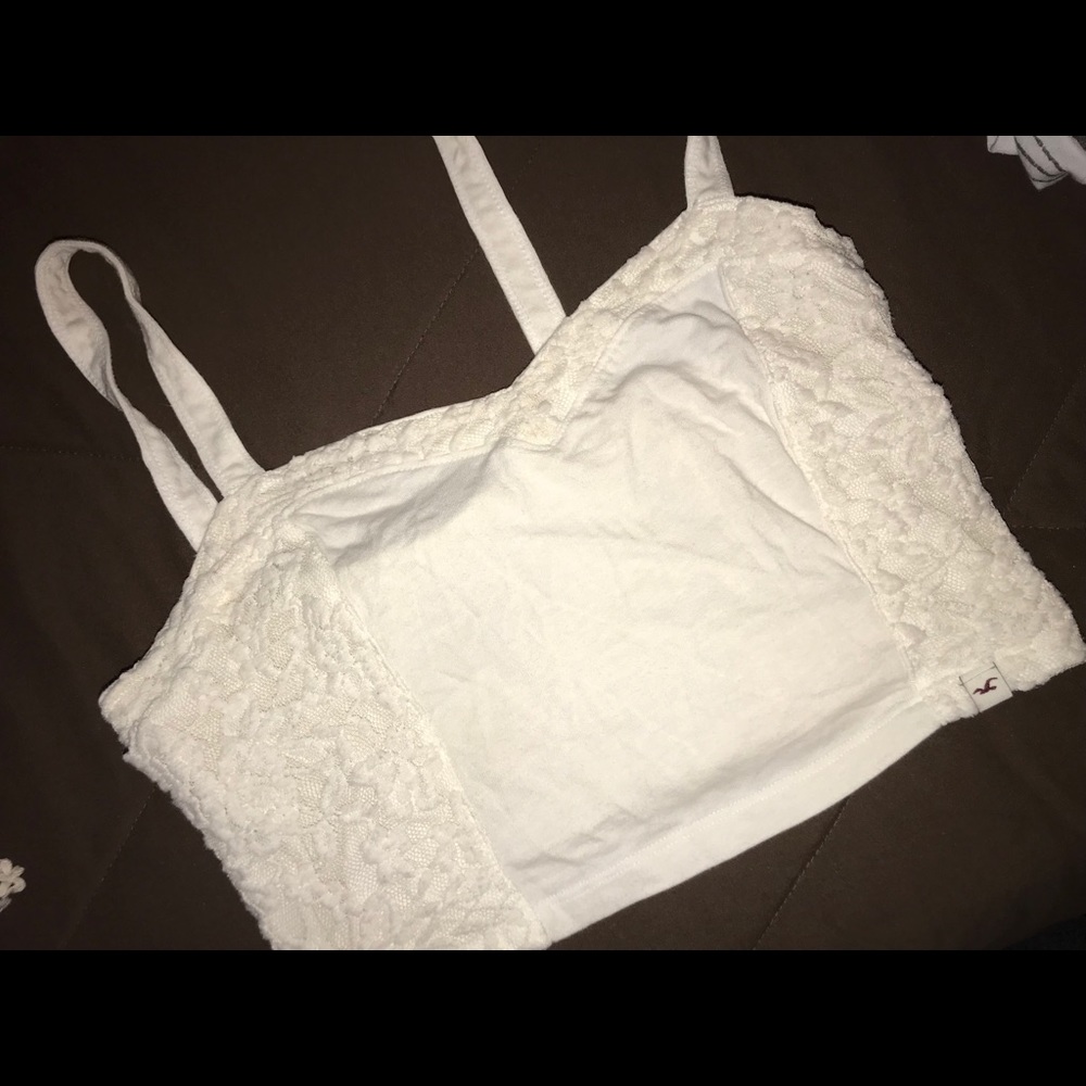 White crop top